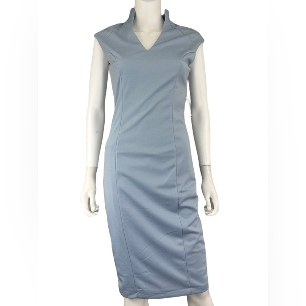 Alexia Admor NWT Halogen Blue Midi Dress B0585 - Picture 1 of 12